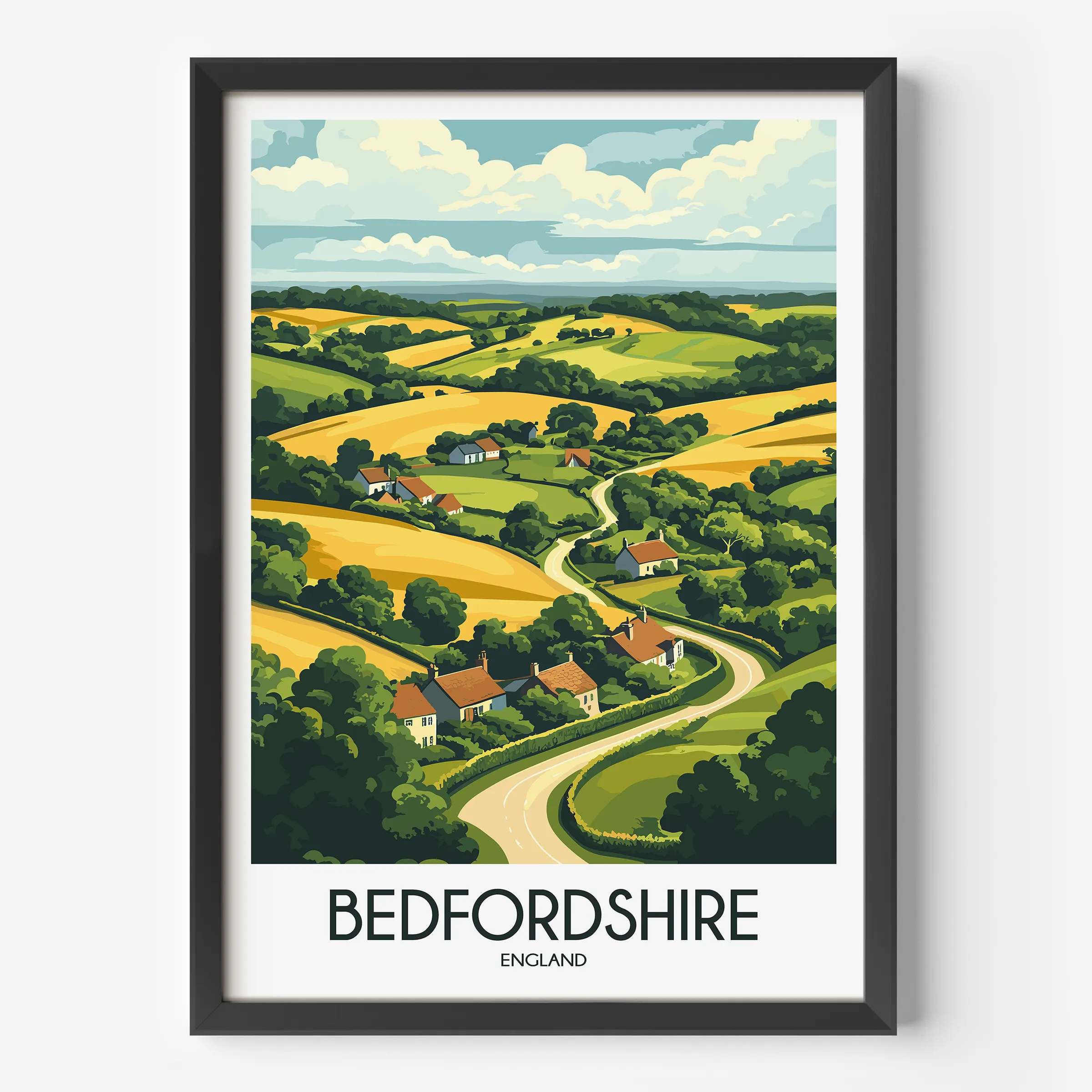 Bedfordshire Destination Art Gift