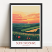 Bedfordshire Minimalist Wall Art