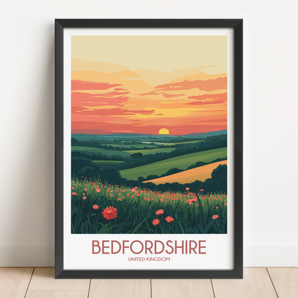 Bedfordshire Minimalist Wall Art