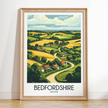 Bedfordshire Retro Travel Illustration