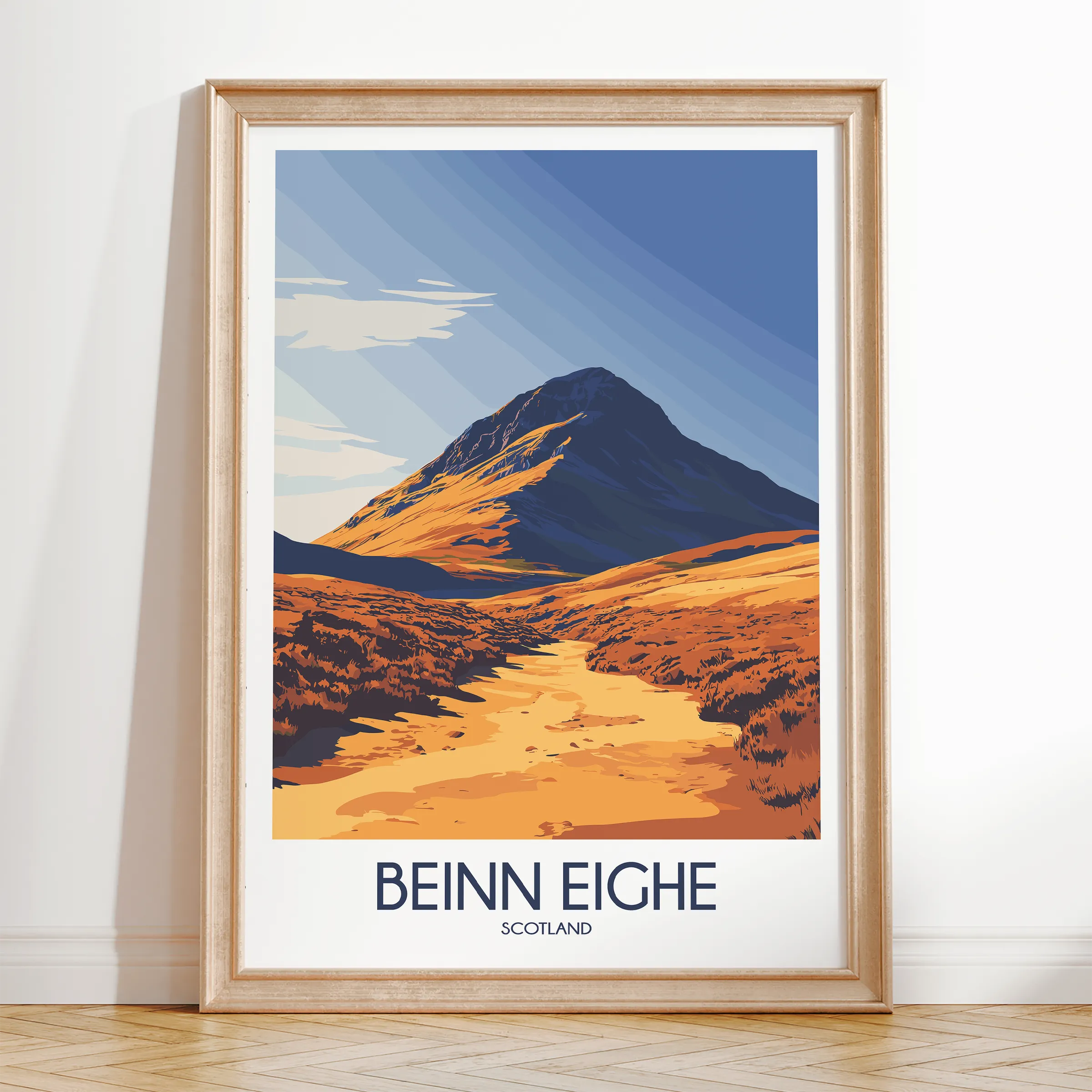 Beinn Eighe Vintage Style Print