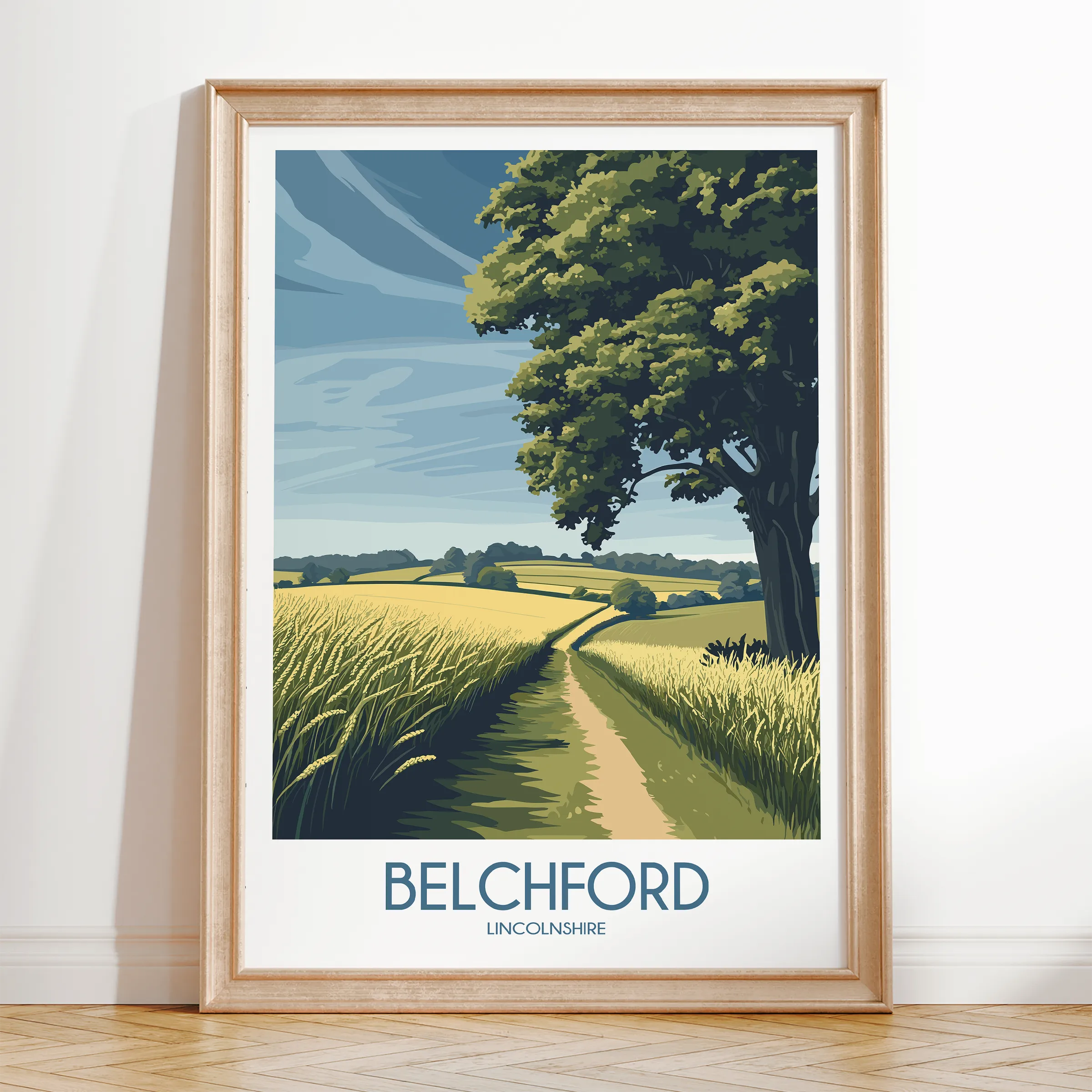Belchford Modern Travel Poster