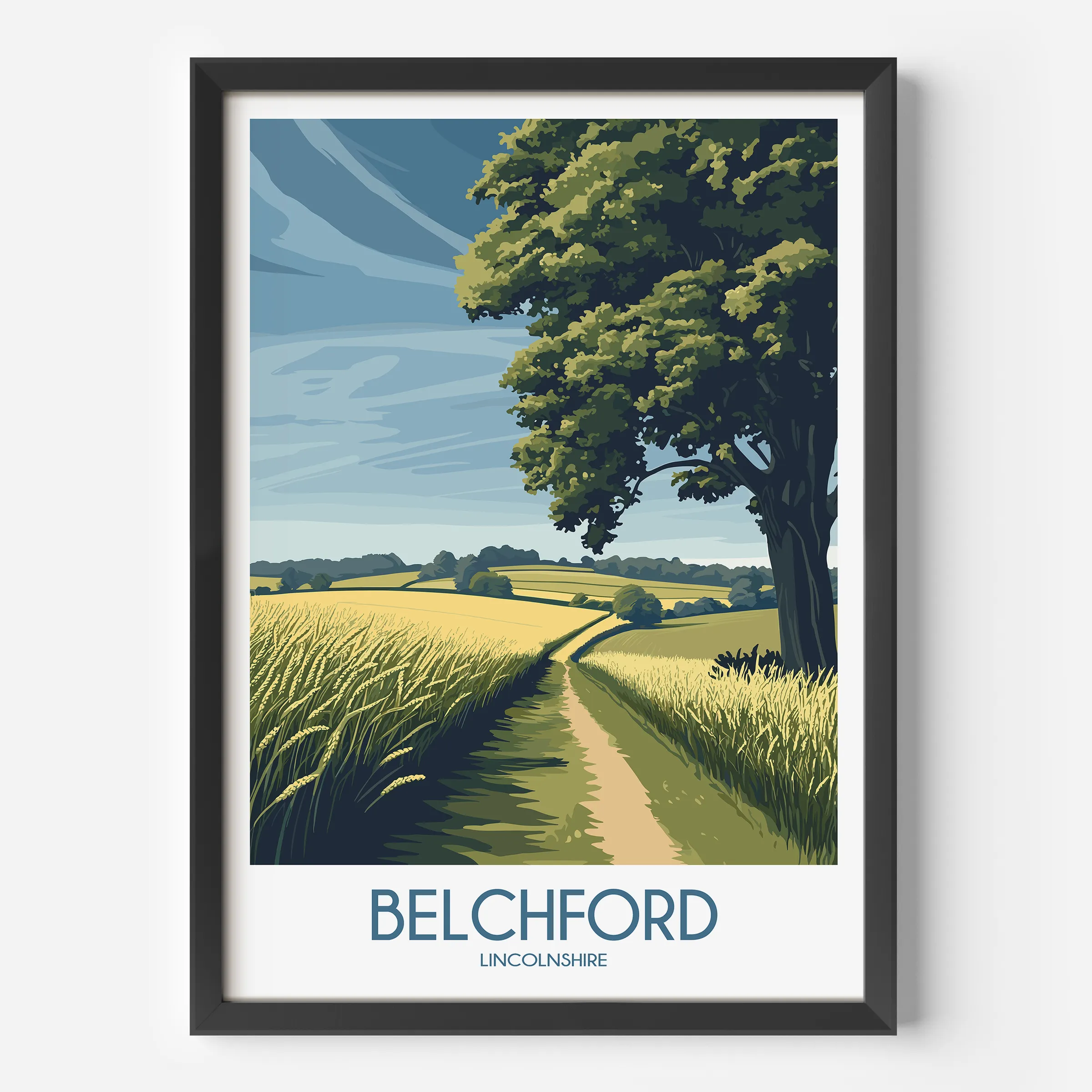Belchford Retro Travel Illustration
