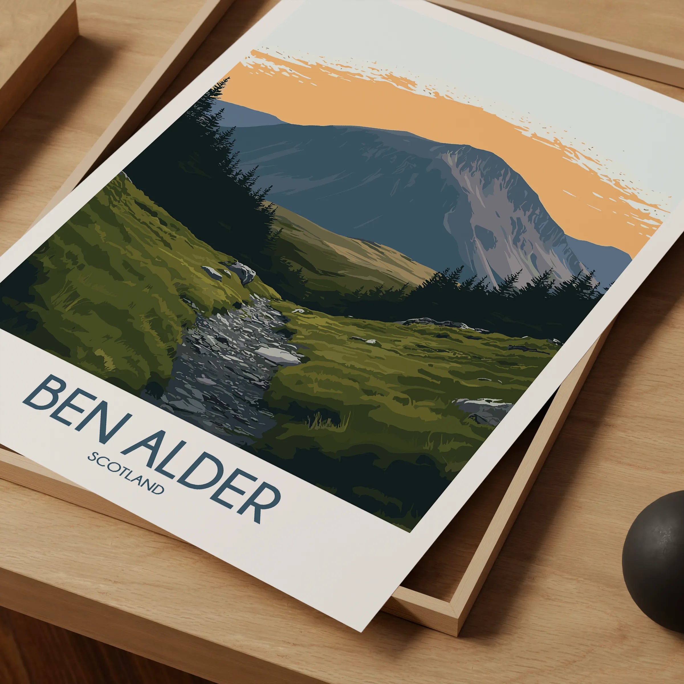Ben Alder Retro Travel Illustration