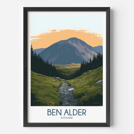 Ben Alder Scenic Landscape Art