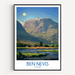 Ben Nevis Modern Travel Poster