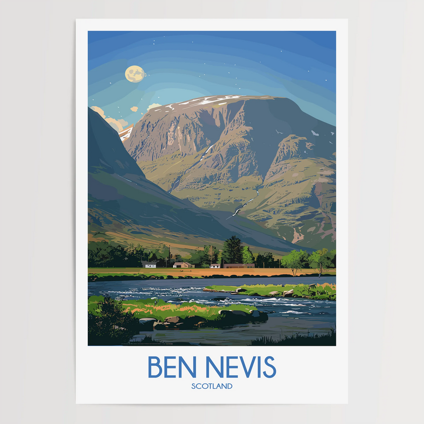 Ben Nevis Vintage Style Print