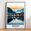 Bergen Modern Travel Poster