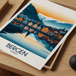 Bergen Vintage Style Print