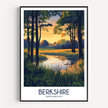 Berkshire Modern Travel Poster