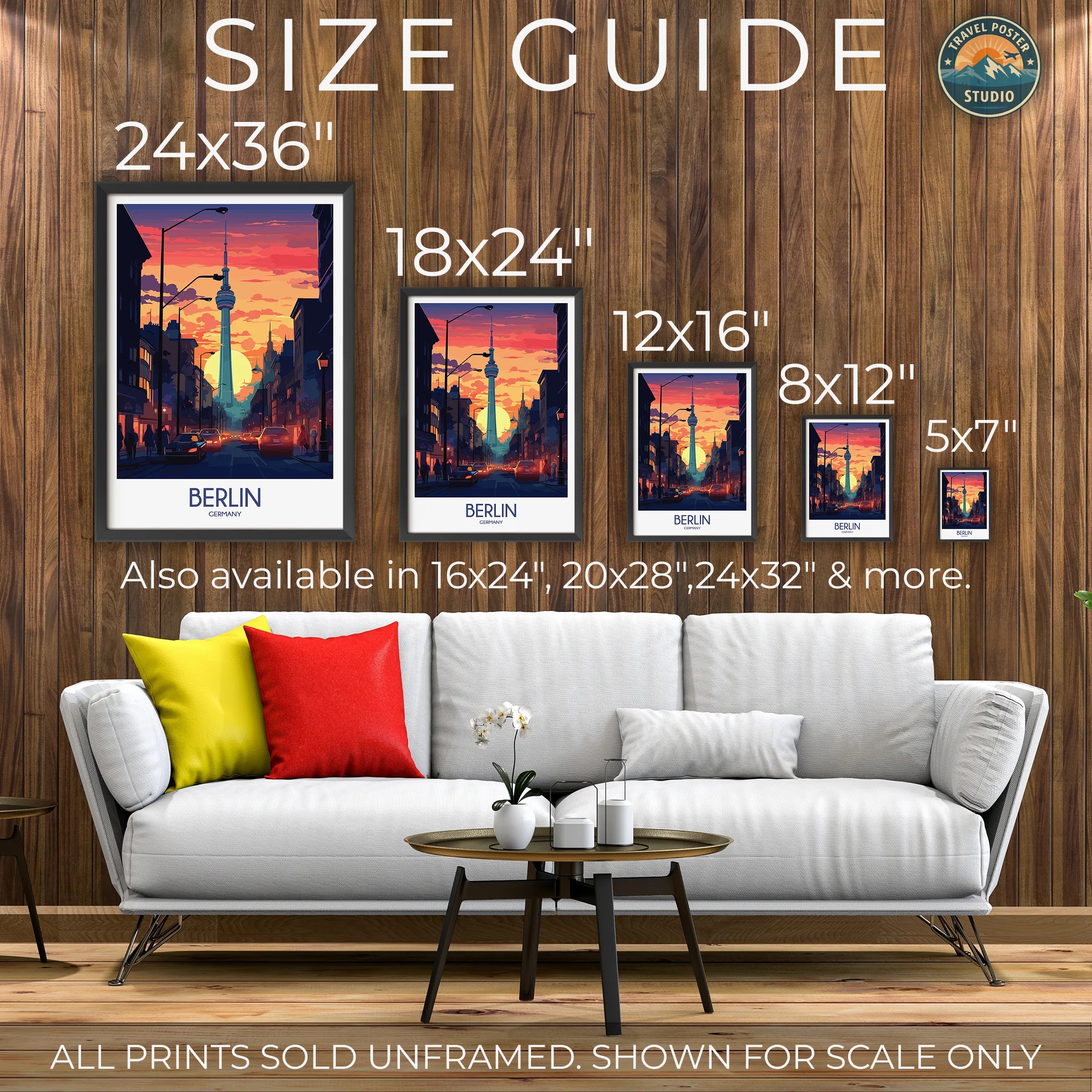 Berlin Modern Travel Poster