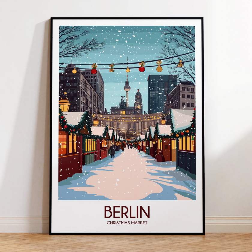 Berlin Retro Travel Illustration