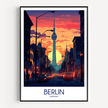 Berlin Retro Travel Illustration