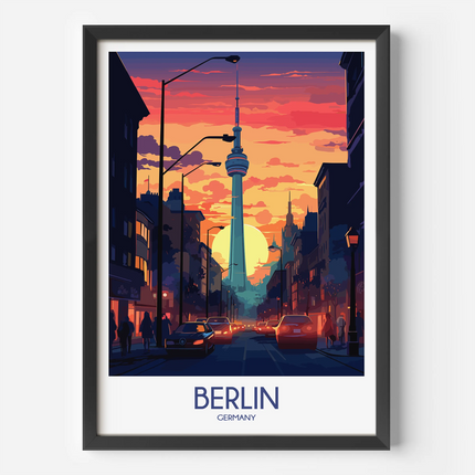 Berlin Vintage Style Print