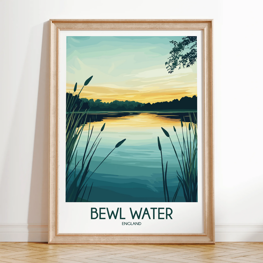 Bewl Water Modern Travel Poster