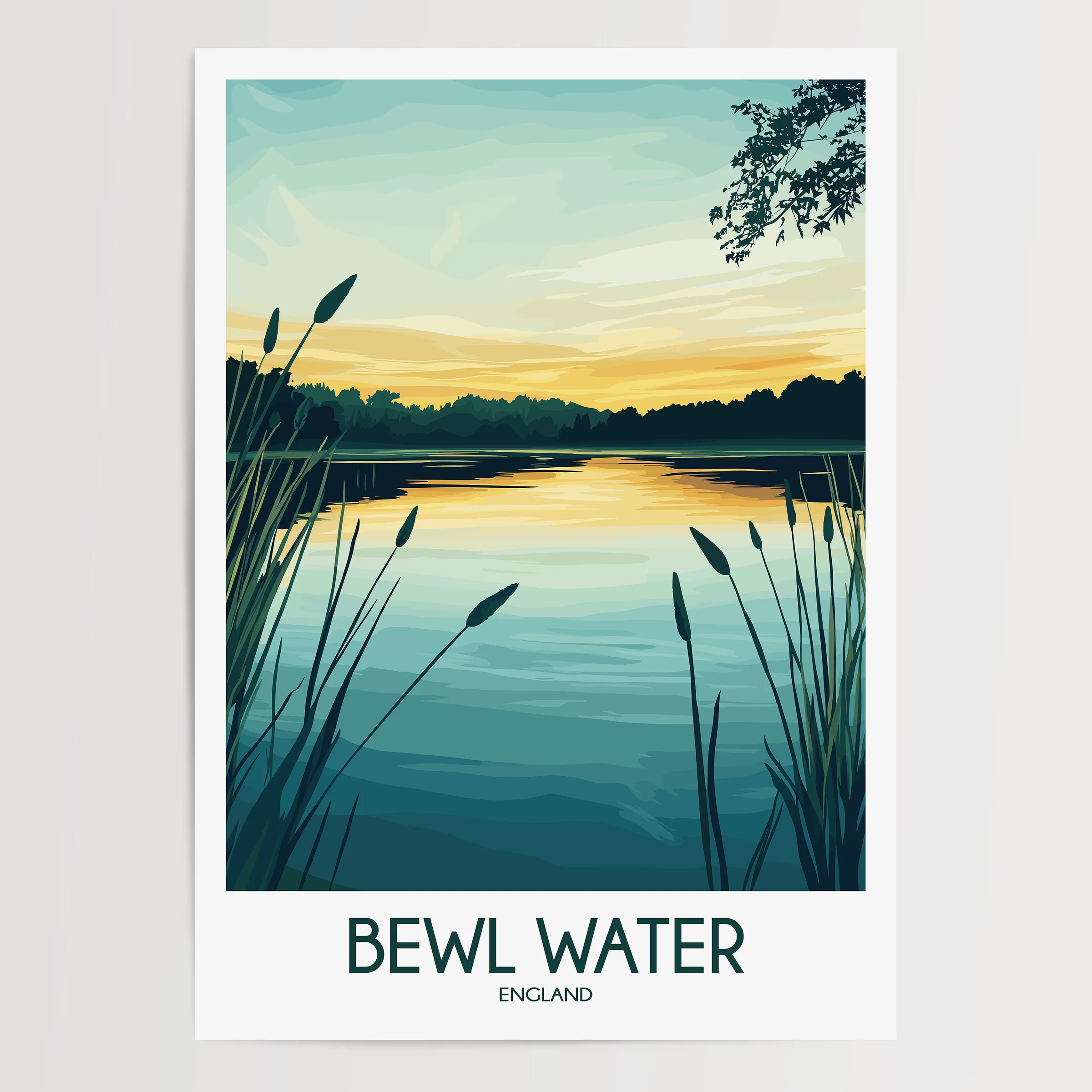 Bewl Water Souvenir Poster Print