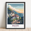 Bhutan Minimalist Wall Art