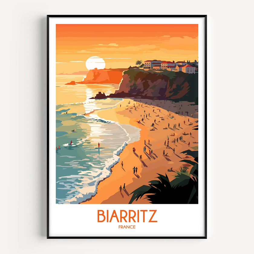 Biarritz Destination Art Gift