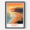 Biarritz Souvenir Poster Print