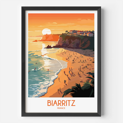 Biarritz Souvenir Poster Print