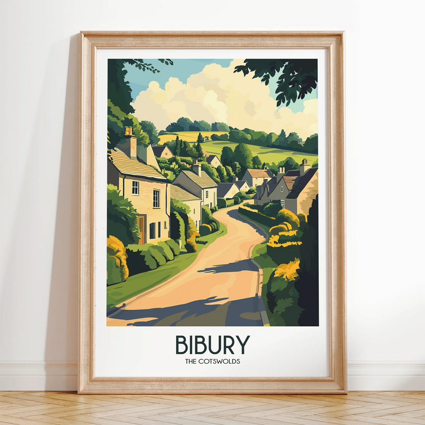 Bibury Scenic Landscape Art