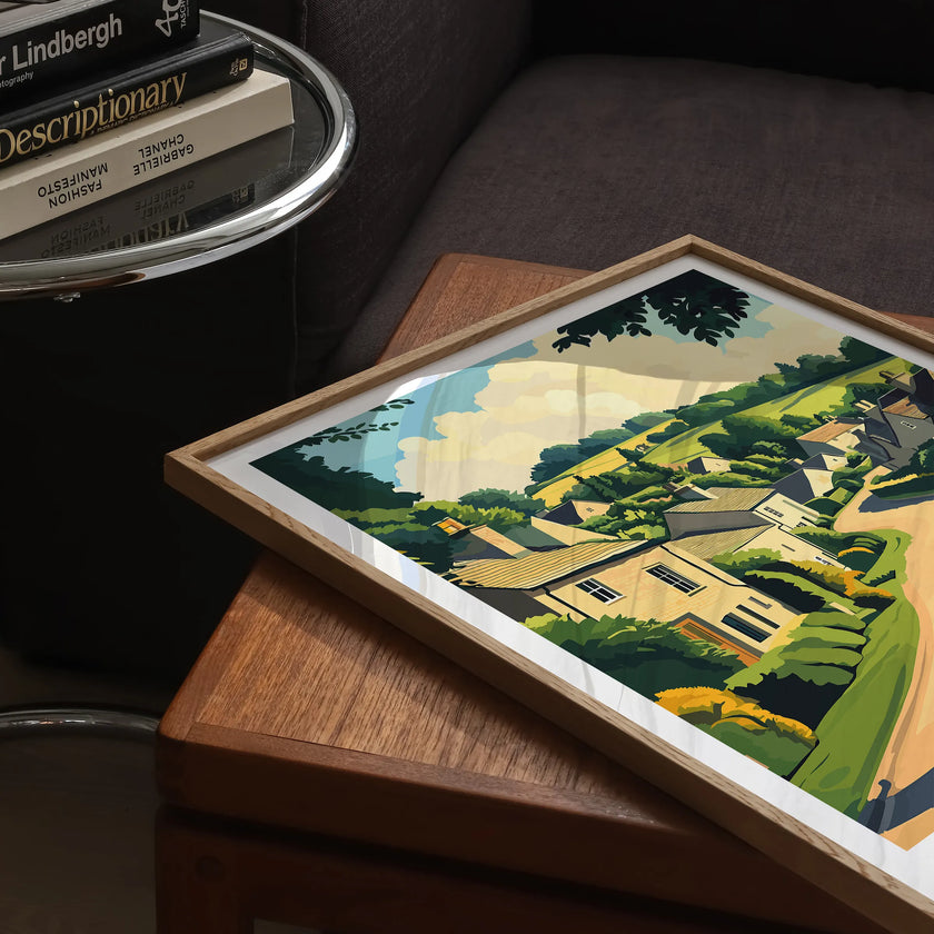 Bibury Vintage Style Print
