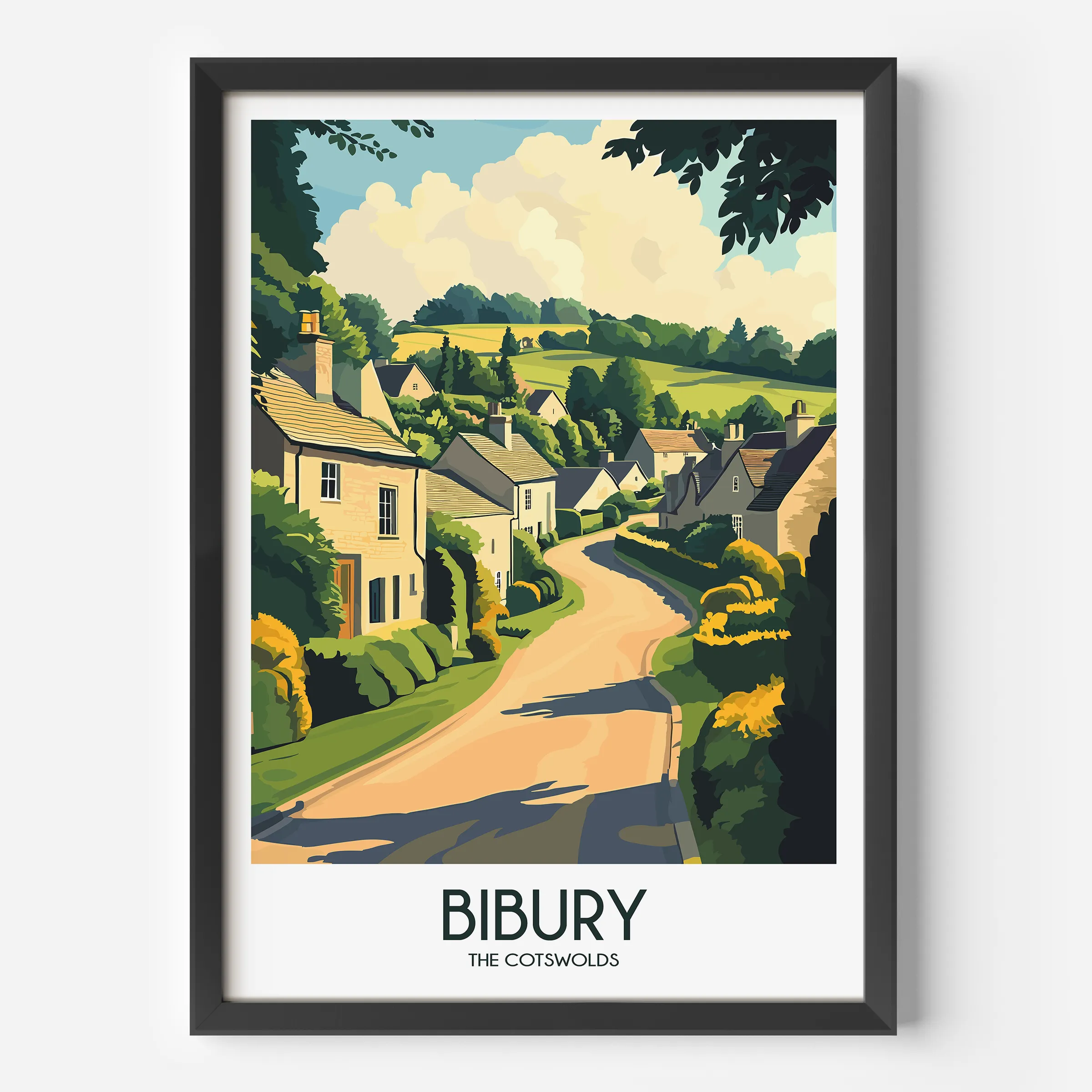 Bibury Vintage Style Print