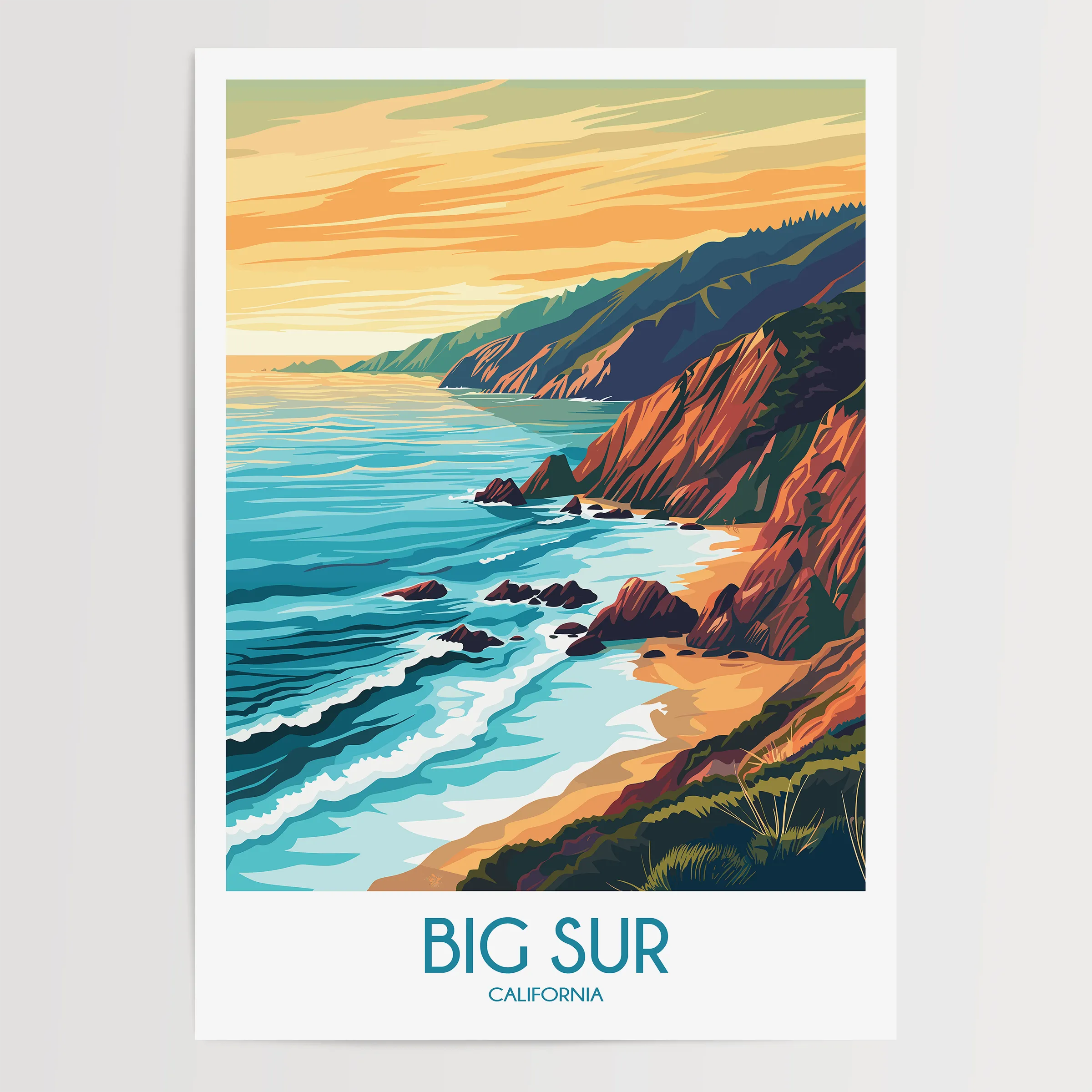Big Sur Home Office Decor