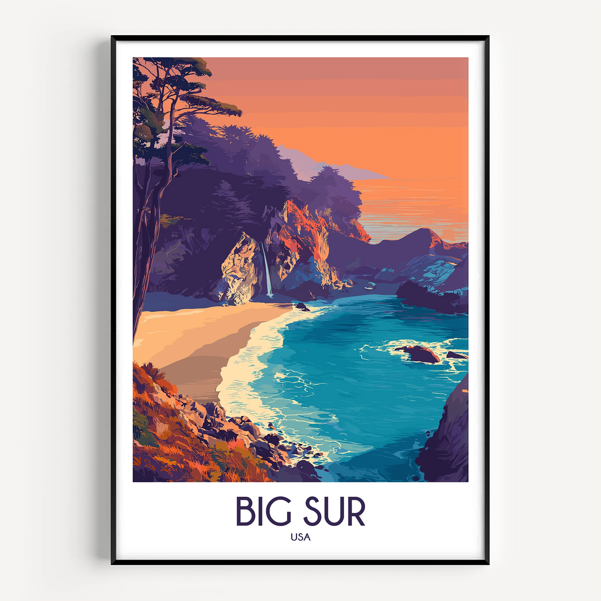 Big Sur Minimalist Wall Art