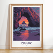Big Sur Modern Travel Poster