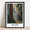 Big Sur Modern Travel Poster