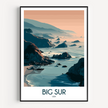 Big Sur Modern Travel Poster