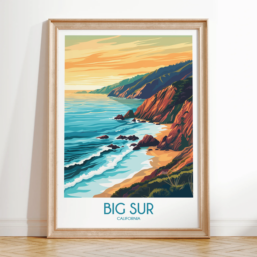 Big Sur Scenic Landscape Art