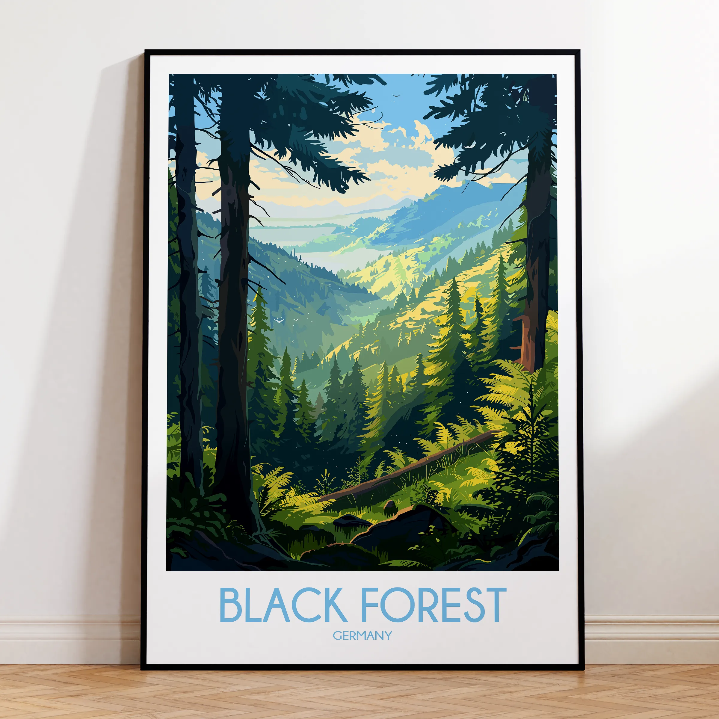 Black Forest Destination Art Gift