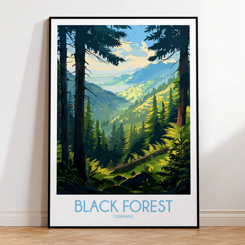 Black Forest Destination Art Gift