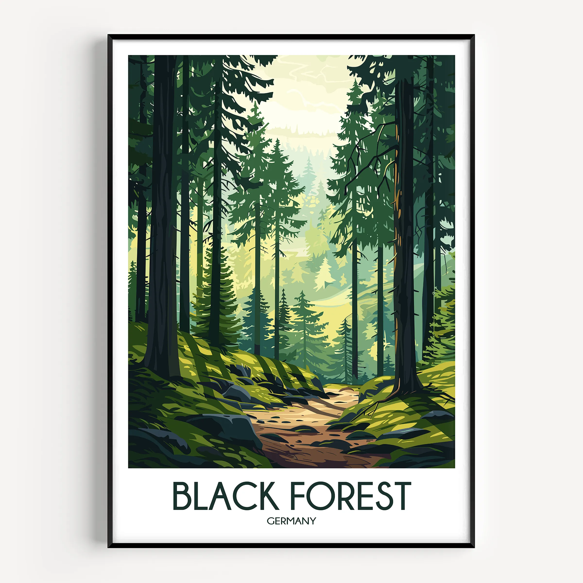 Black Forest Destination Art Gift