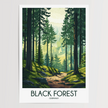 Black Forest Modern Travel Poster