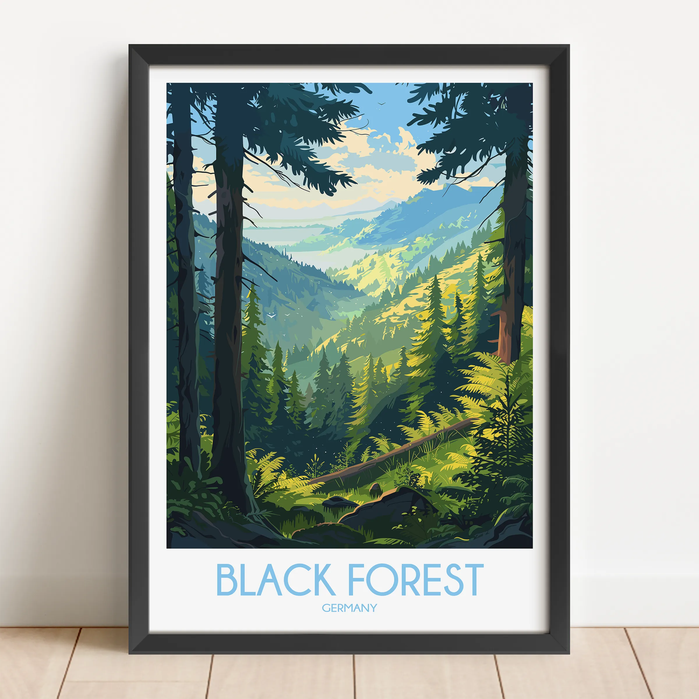 Black Forest Scenic Landscape Art