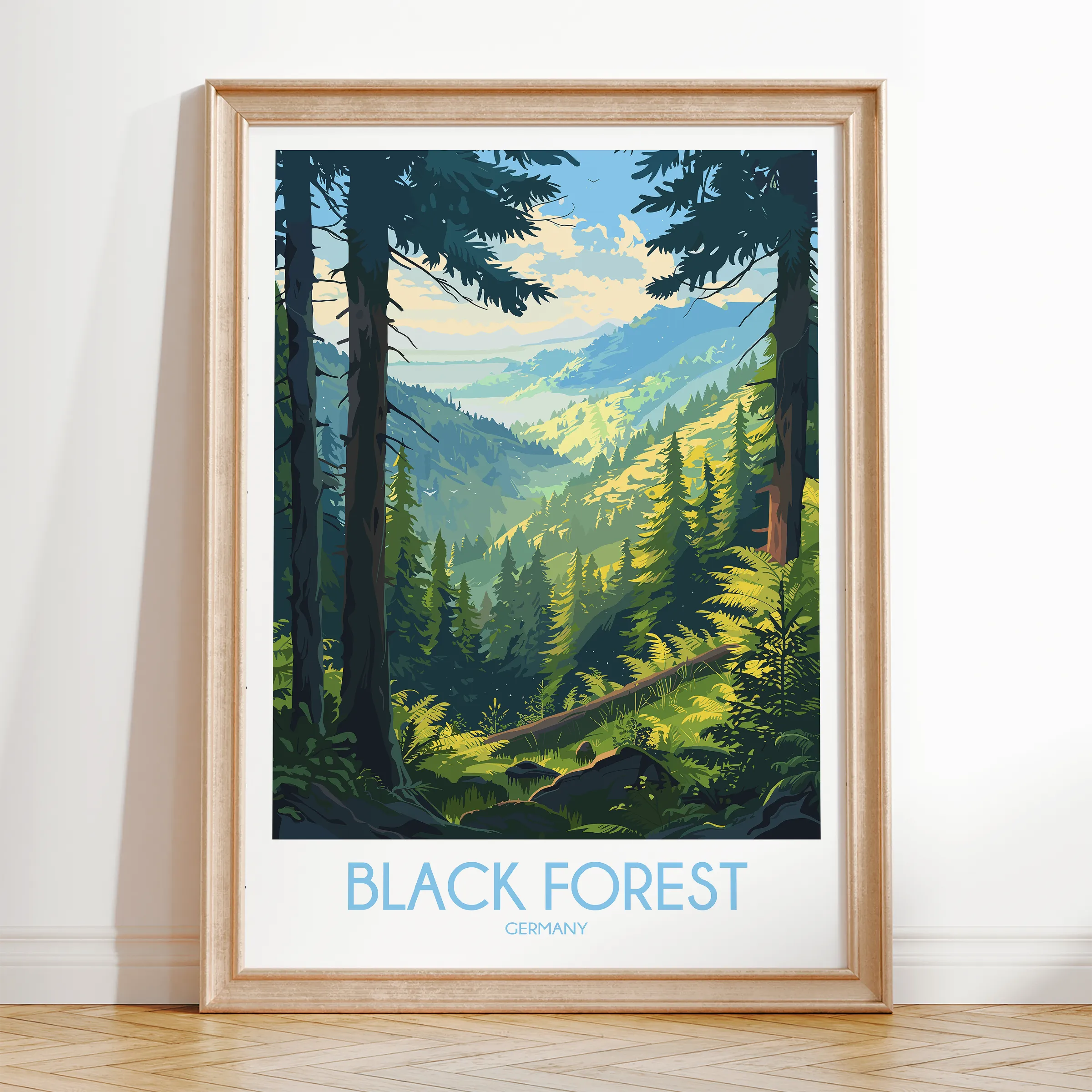 Black Forest Souvenir Poster Print