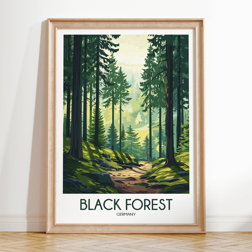 Black Forest Souvenir Poster Print