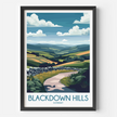 Blackdown Hills Minimalist Wall Art