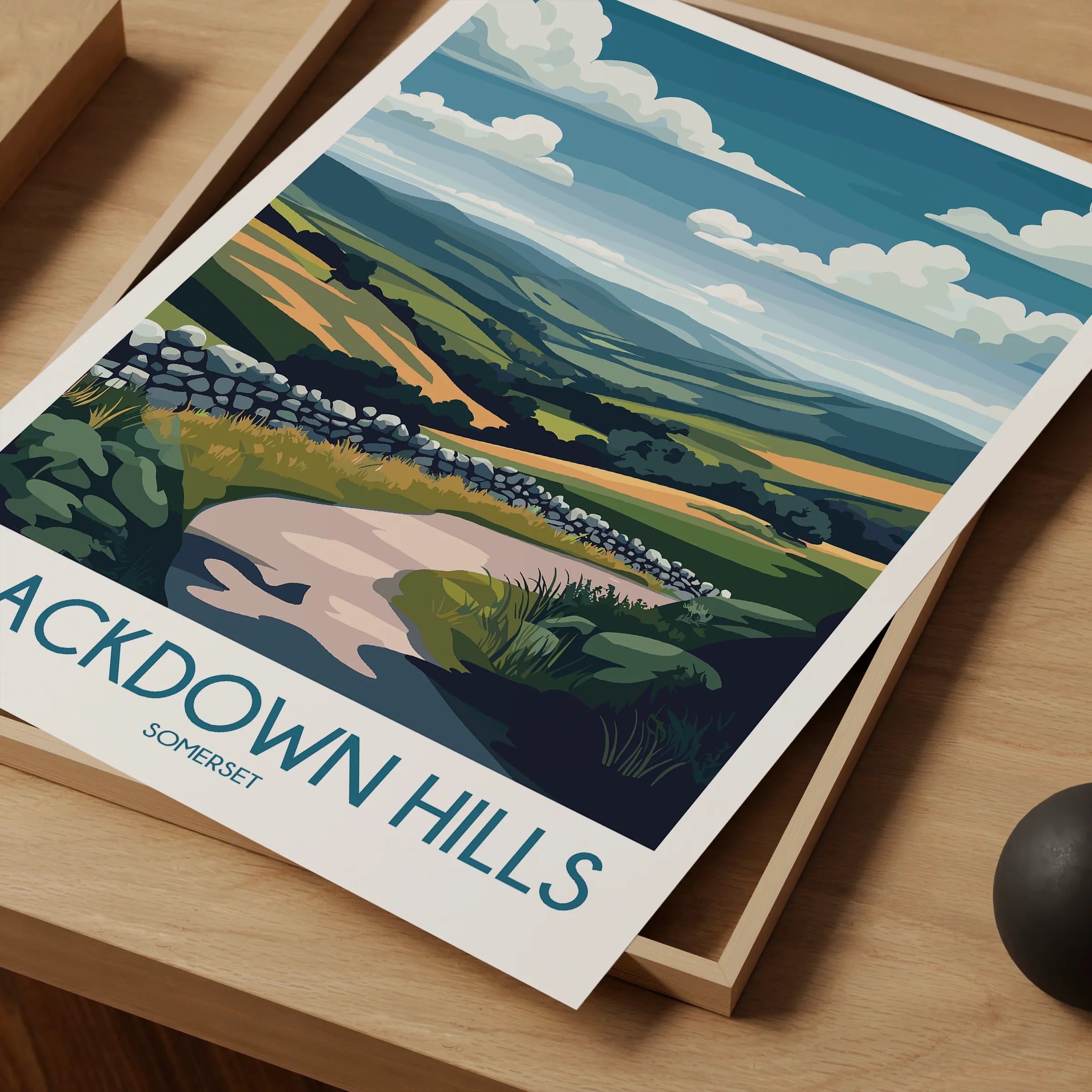 Blackdown Hills Souvenir Poster Print