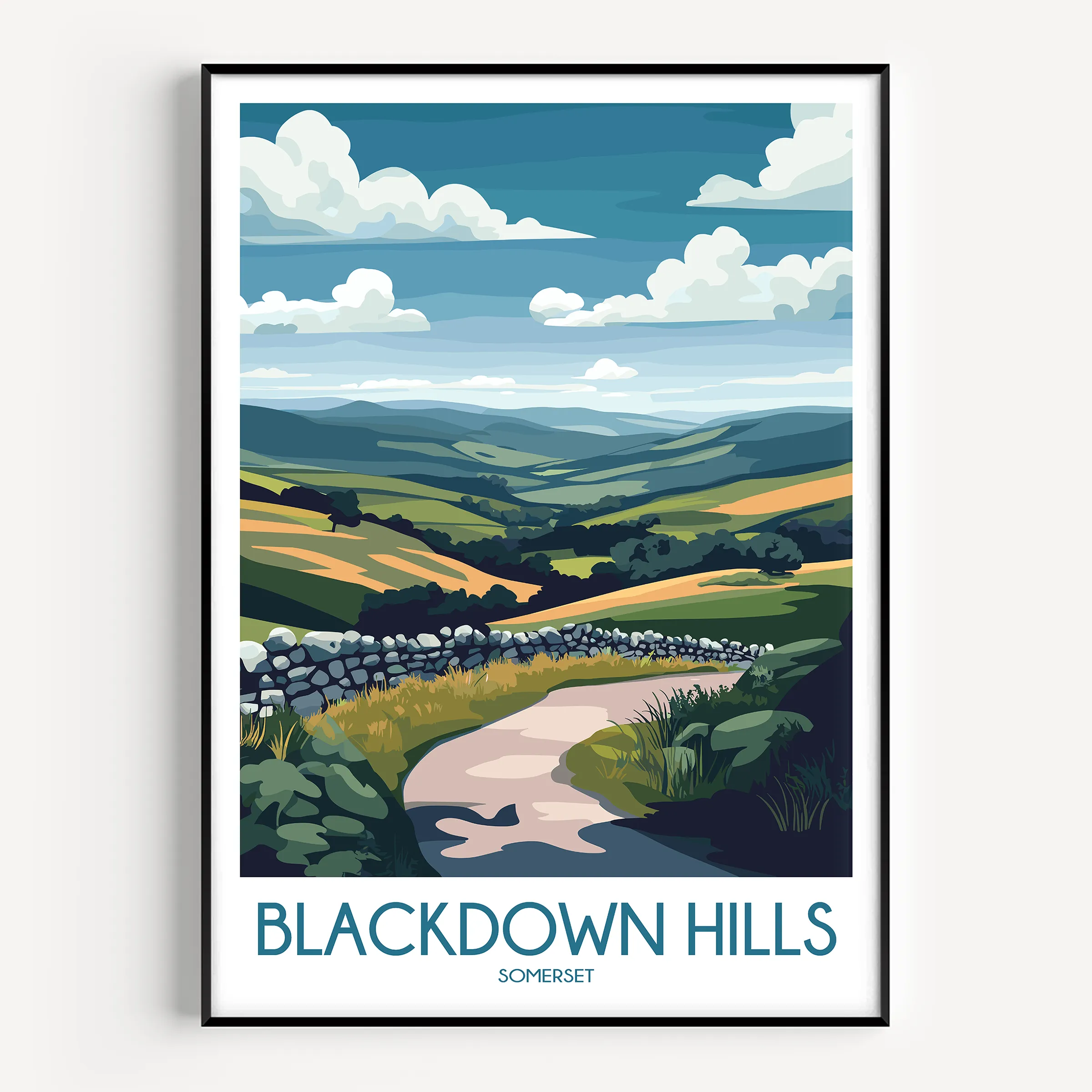 Blackdown Hills Travel Memory Gift