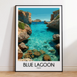 Blue Lagoon Destination Art Gift