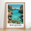 Blue Lagoon Minimalist Wall Art