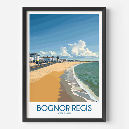 Bognor Regis Modern Travel Poster