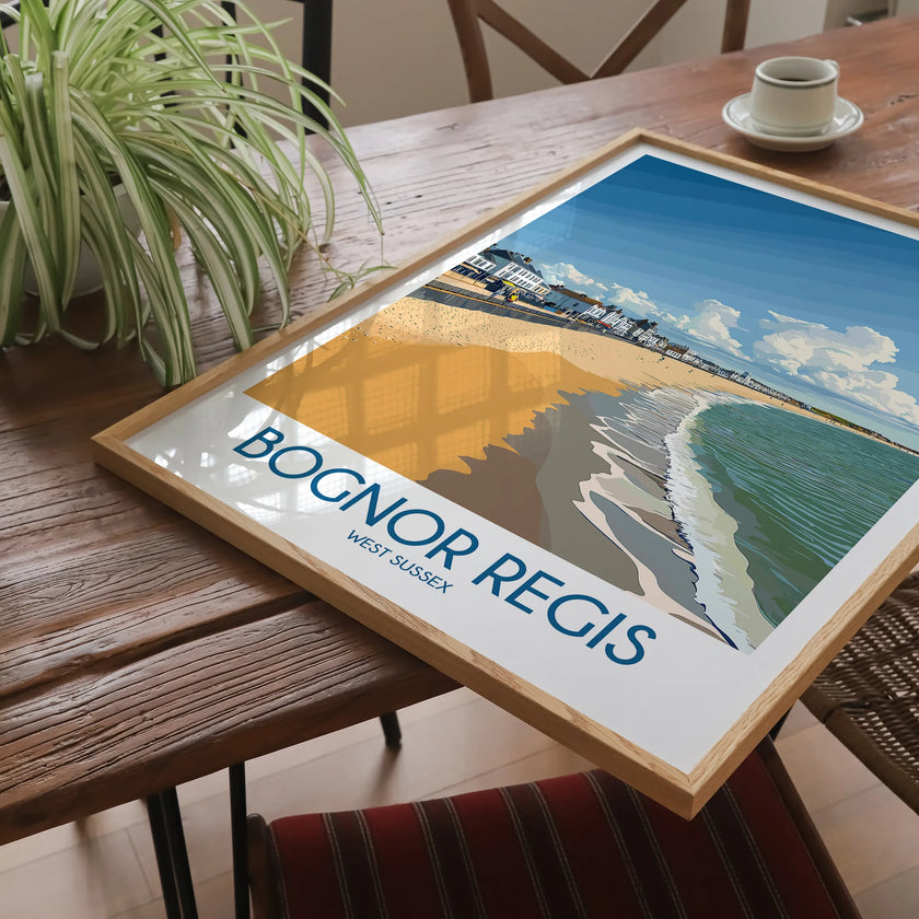 Bognor Regis Retro Travel Illustration