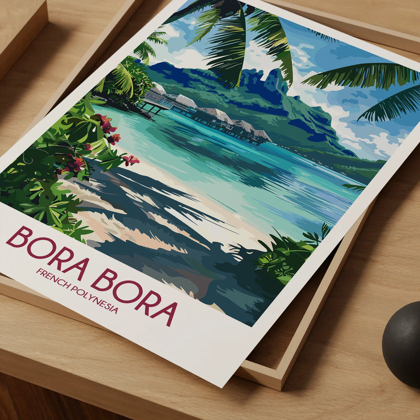 Bora Bora Minimalist Wall Art