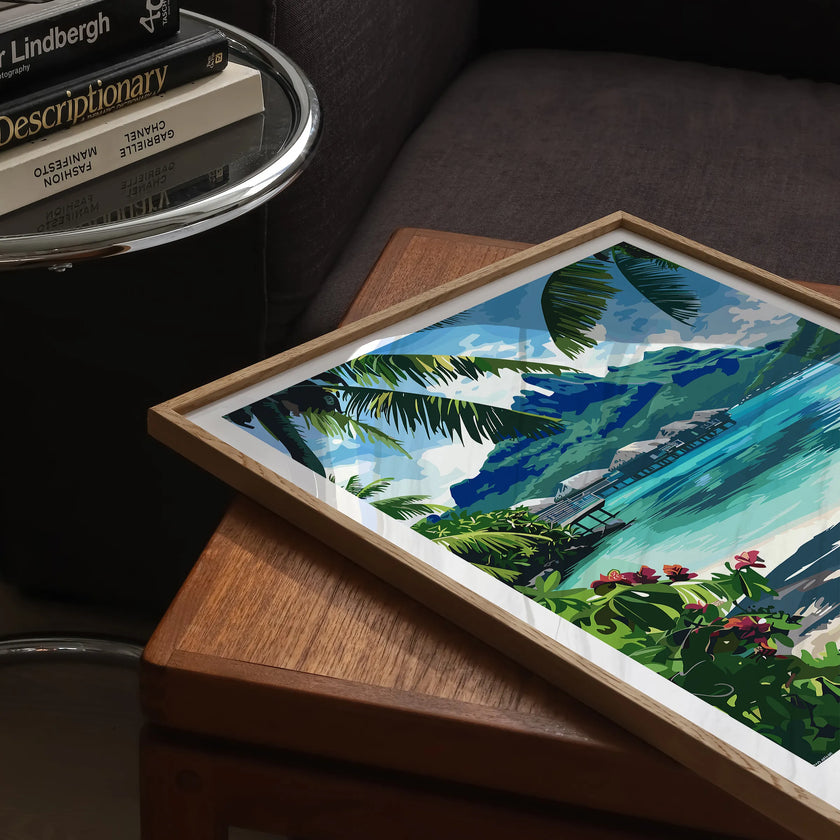 Bora Bora Modern Travel Poster