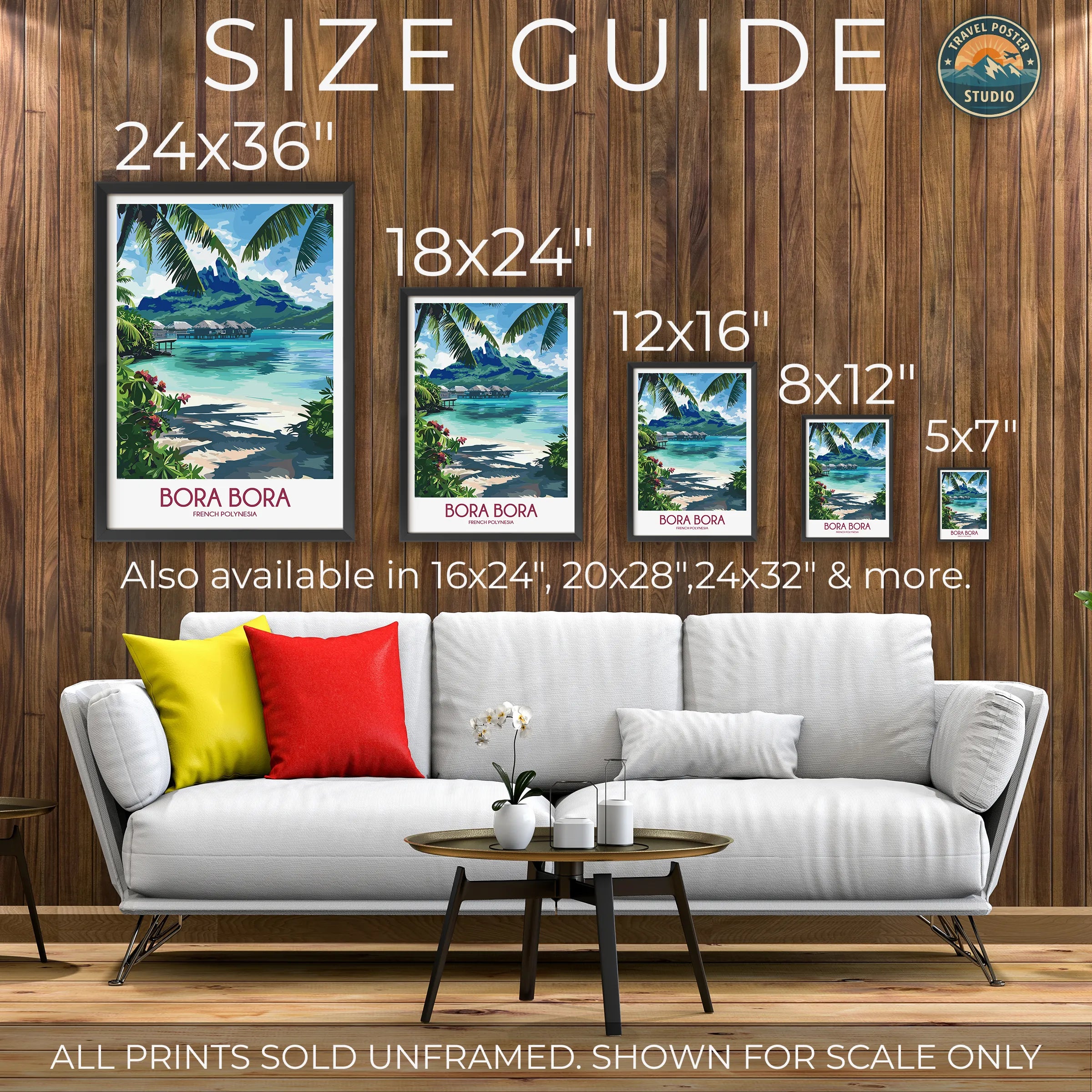 Bora Bora Souvenir Poster Print